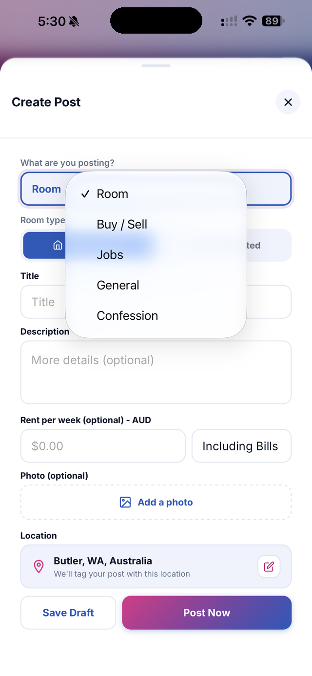 Gooreto - create a community post